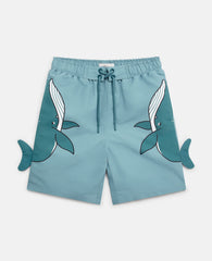 Whale Graphic Swim Shorts
