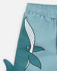 Whale Graphic Swim Shorts