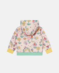 Floral Print Hooded Raincoat