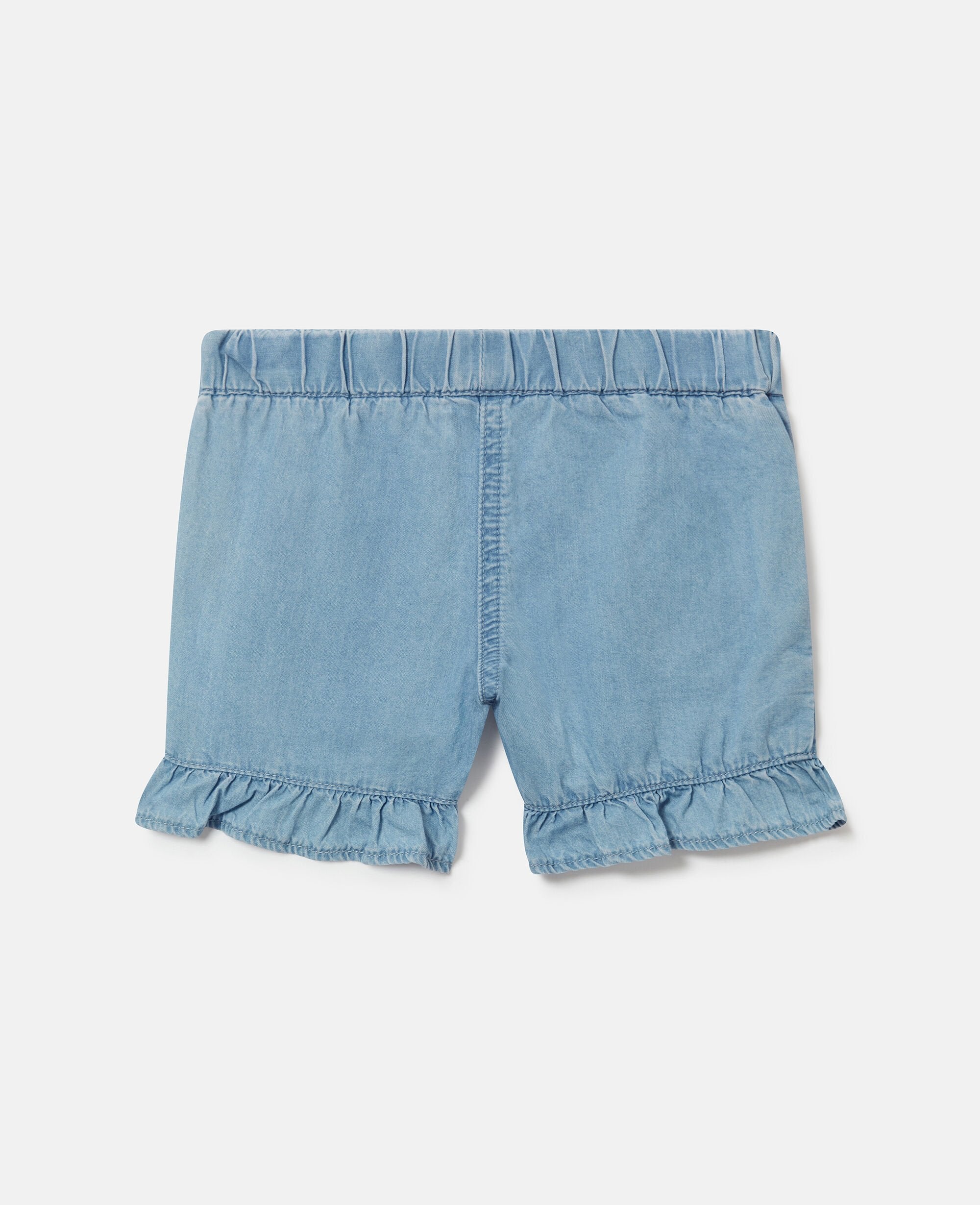 Ladybird-Embroidered Denim Shorts