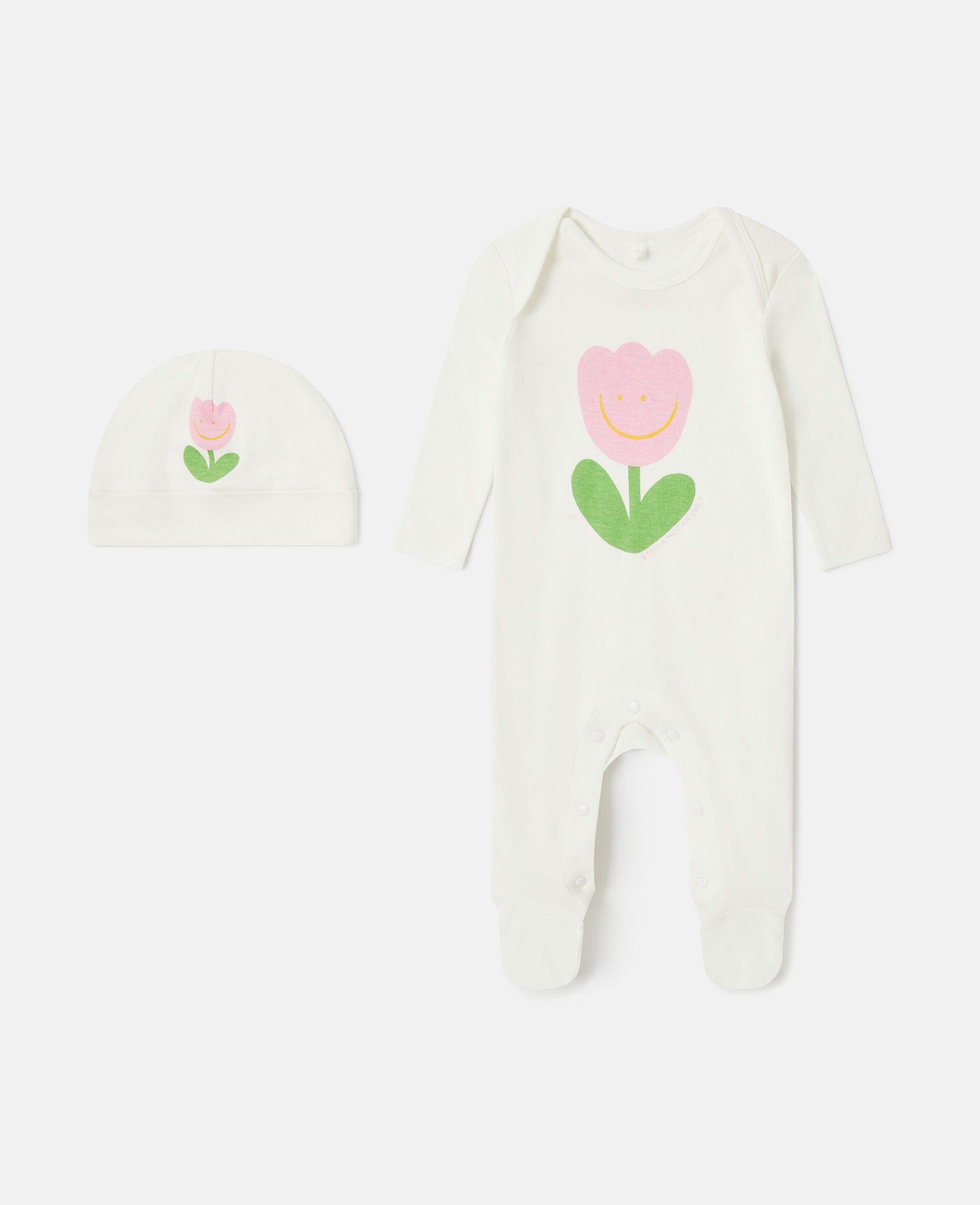 Floral Graphic Hat And Romper Set