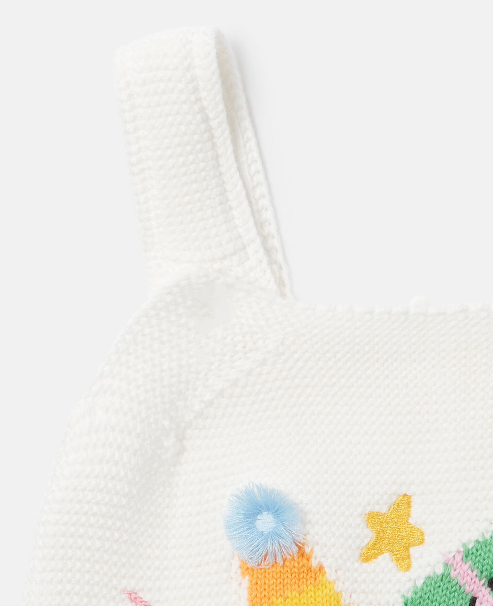 Party Hat Print Sleeveless Romper