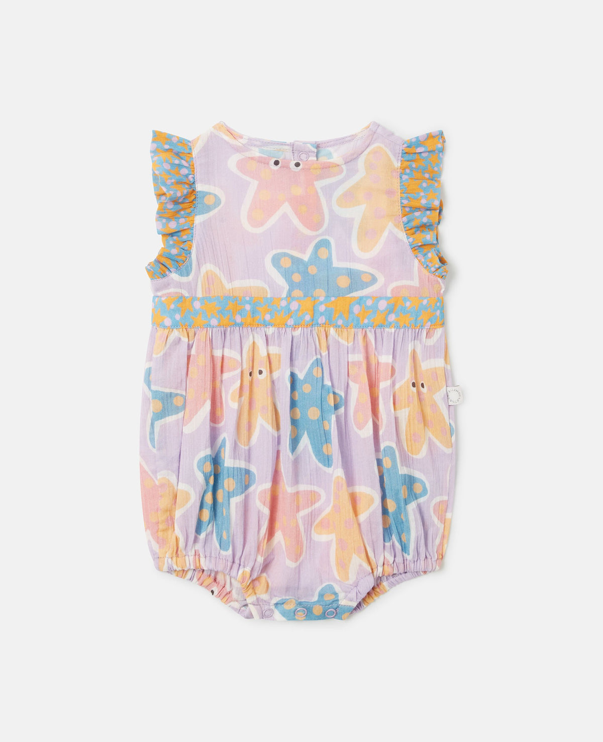 Starfish Print Cotton Romper