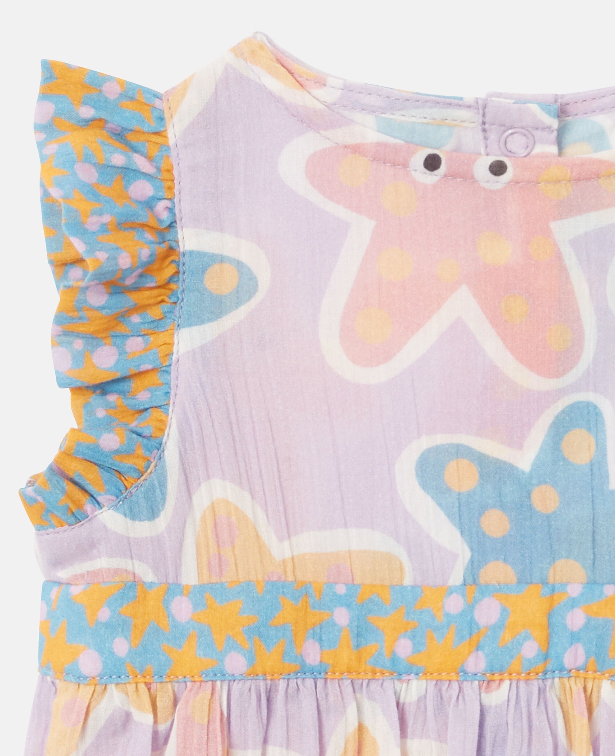 Starfish Print Cotton Romper