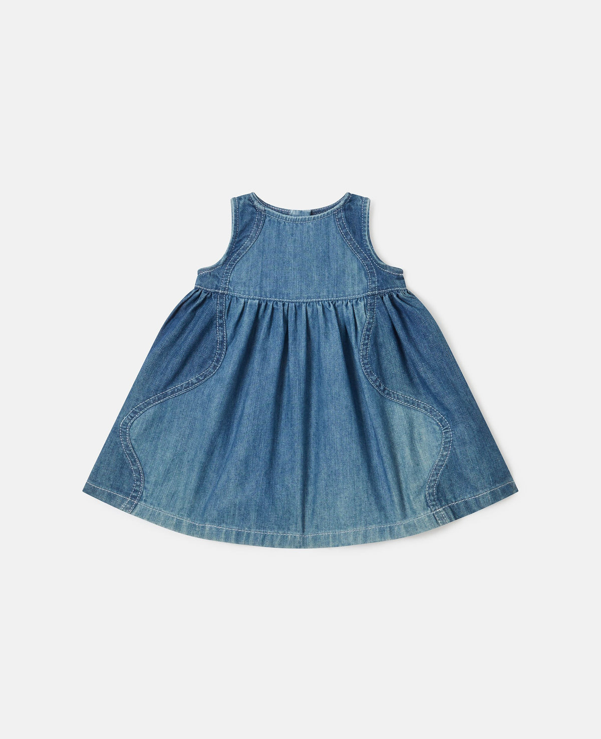 Denim Tiered Dress