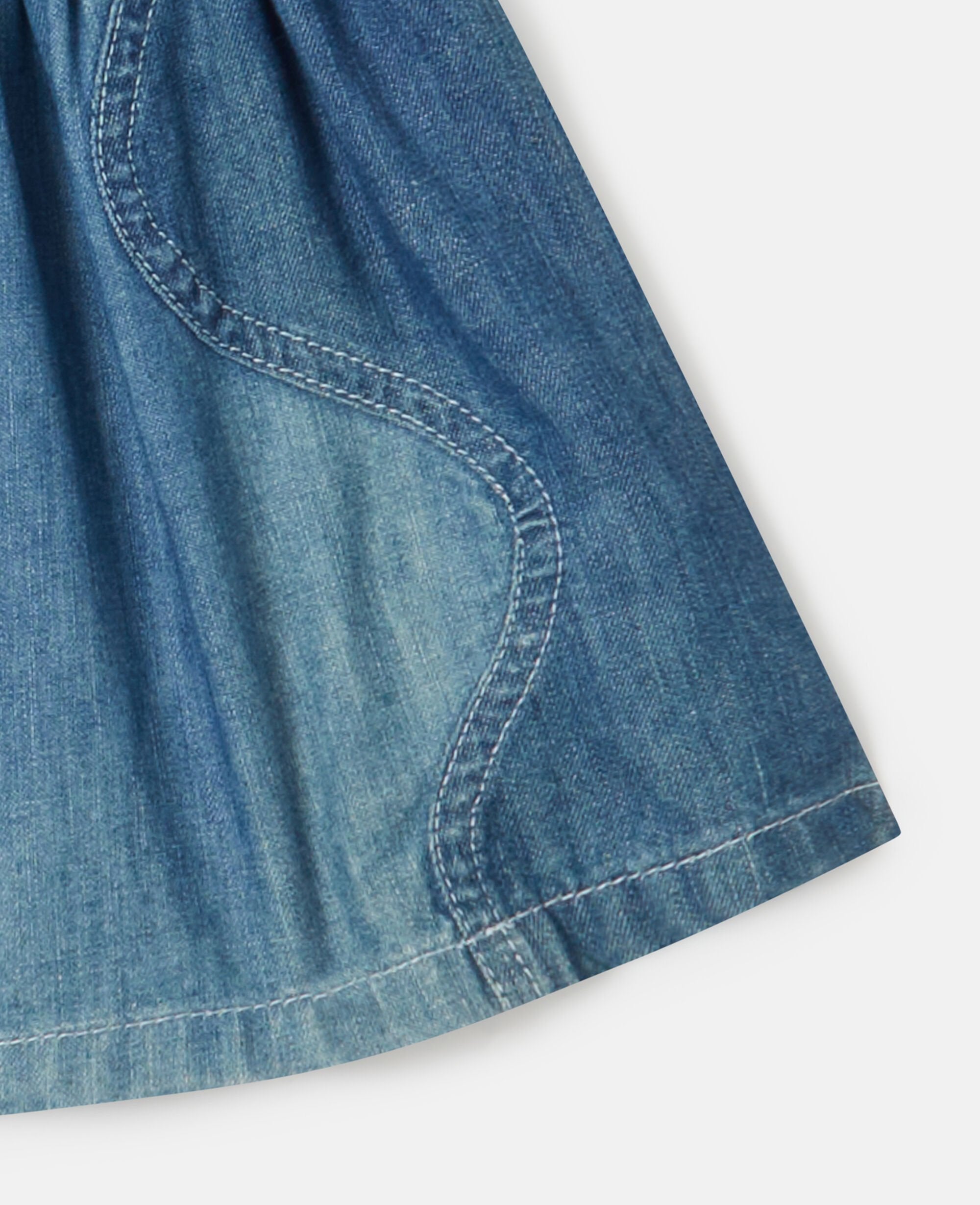 Denim Tiered Dress