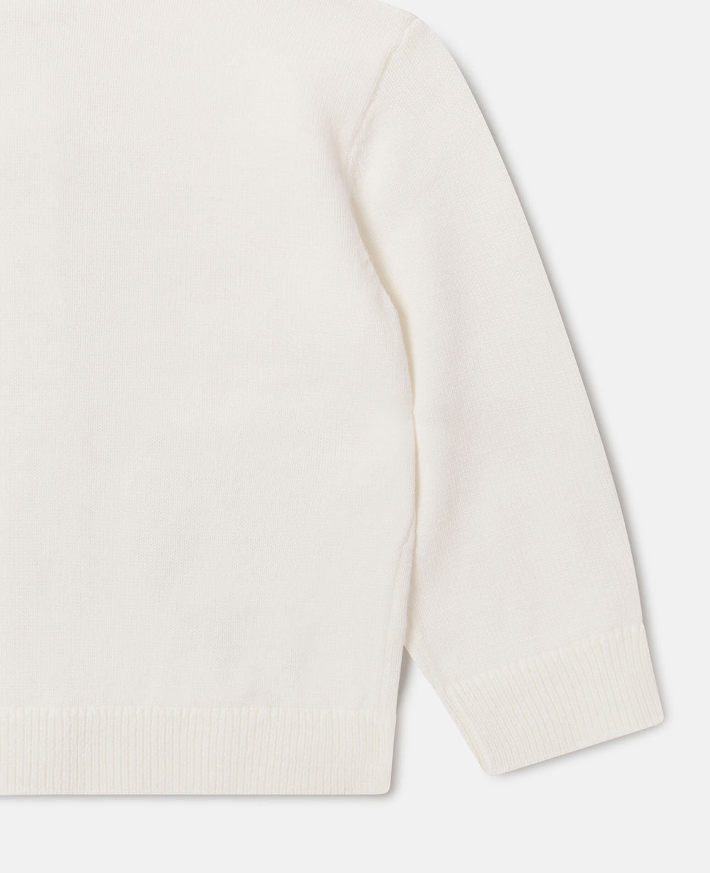 Motif Pocket Cotton Cardigan