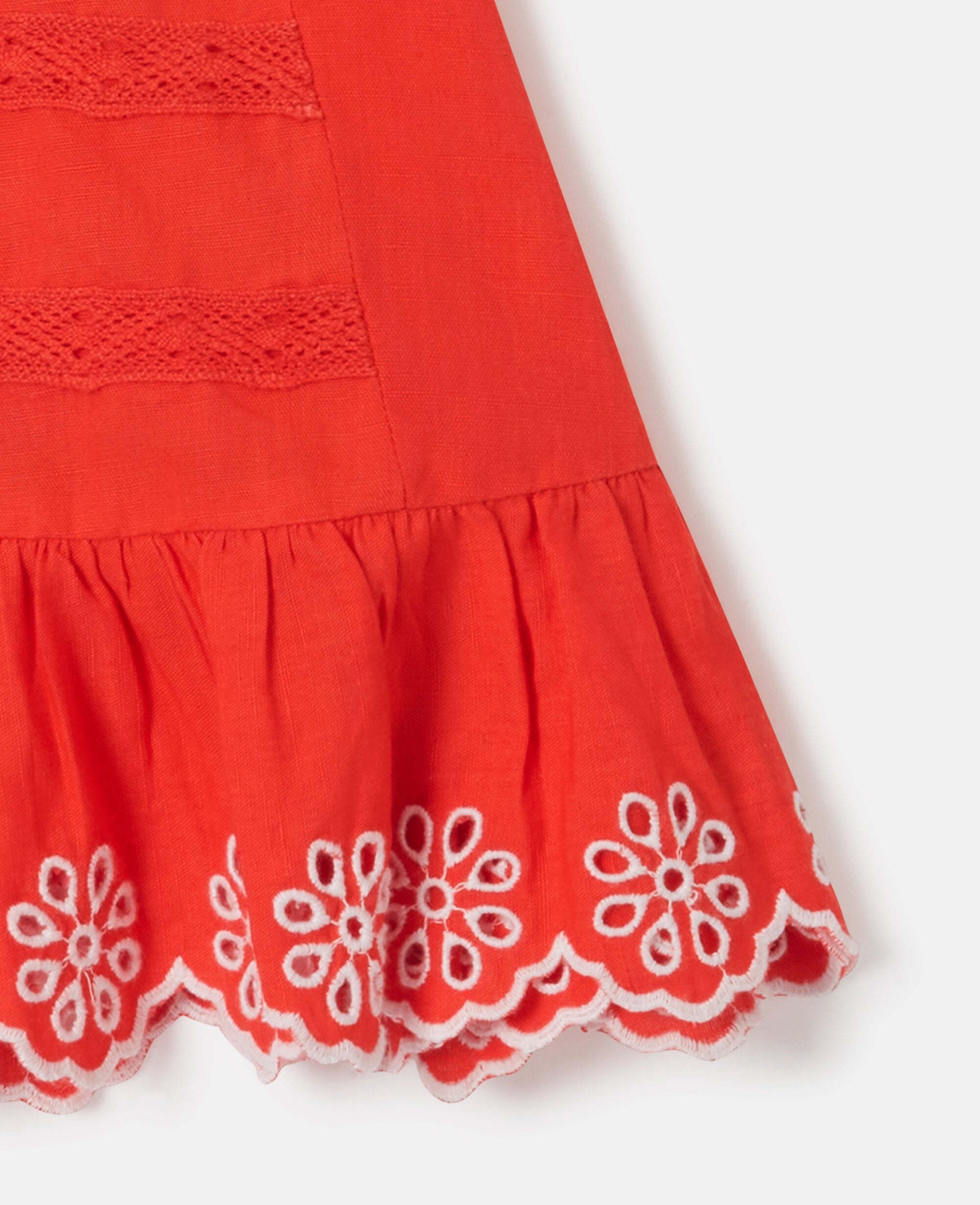 Broderie Trim Dress and Bloomer Set