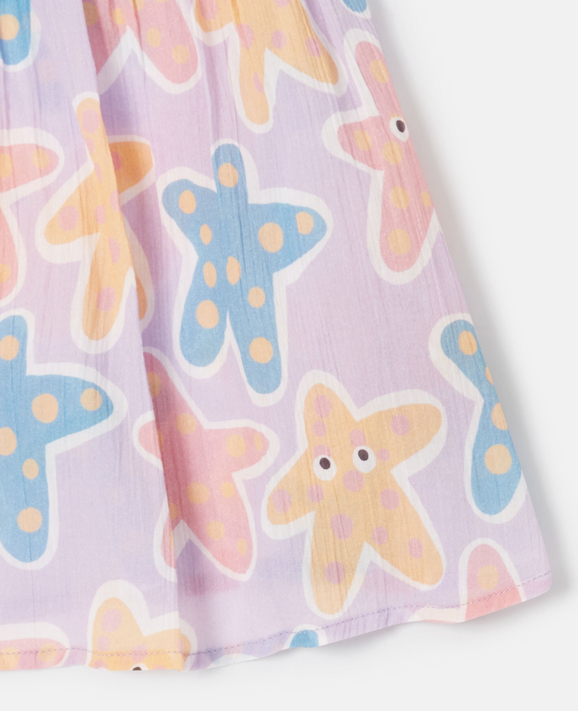 Starfish Print Ruffle Top And Bloomer Set