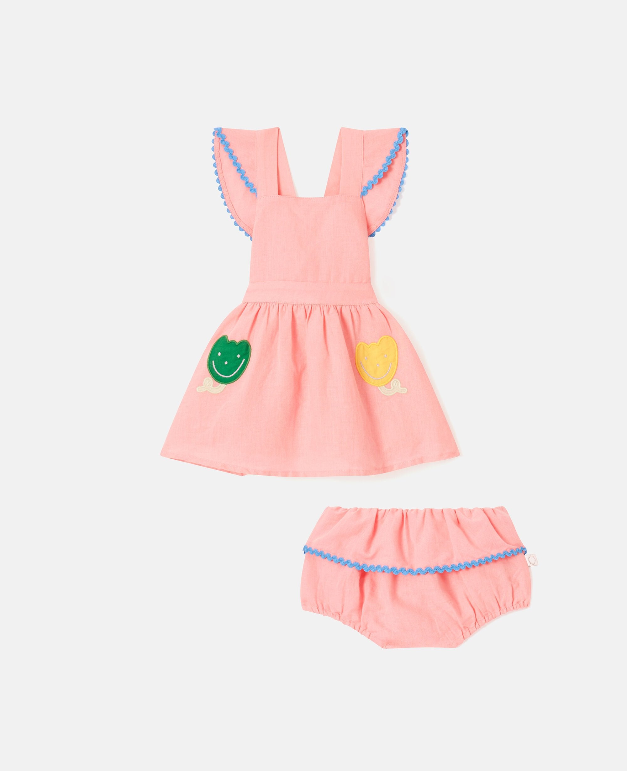 Motif Pocket Dress and Bloomer Set