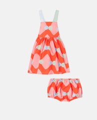 Zig-Zag Print Dress and Bloomer Set