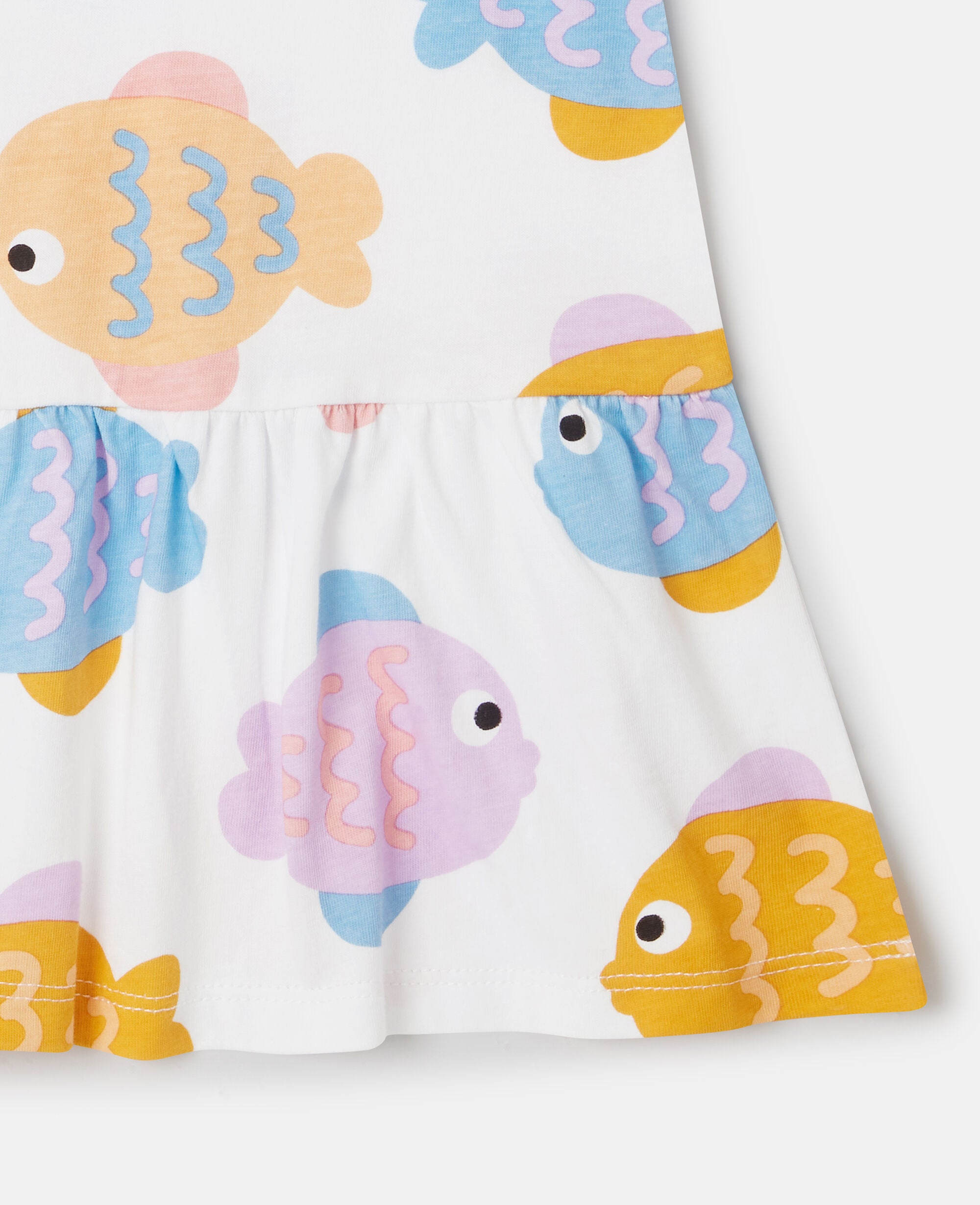 Fish Print Jersey Dress