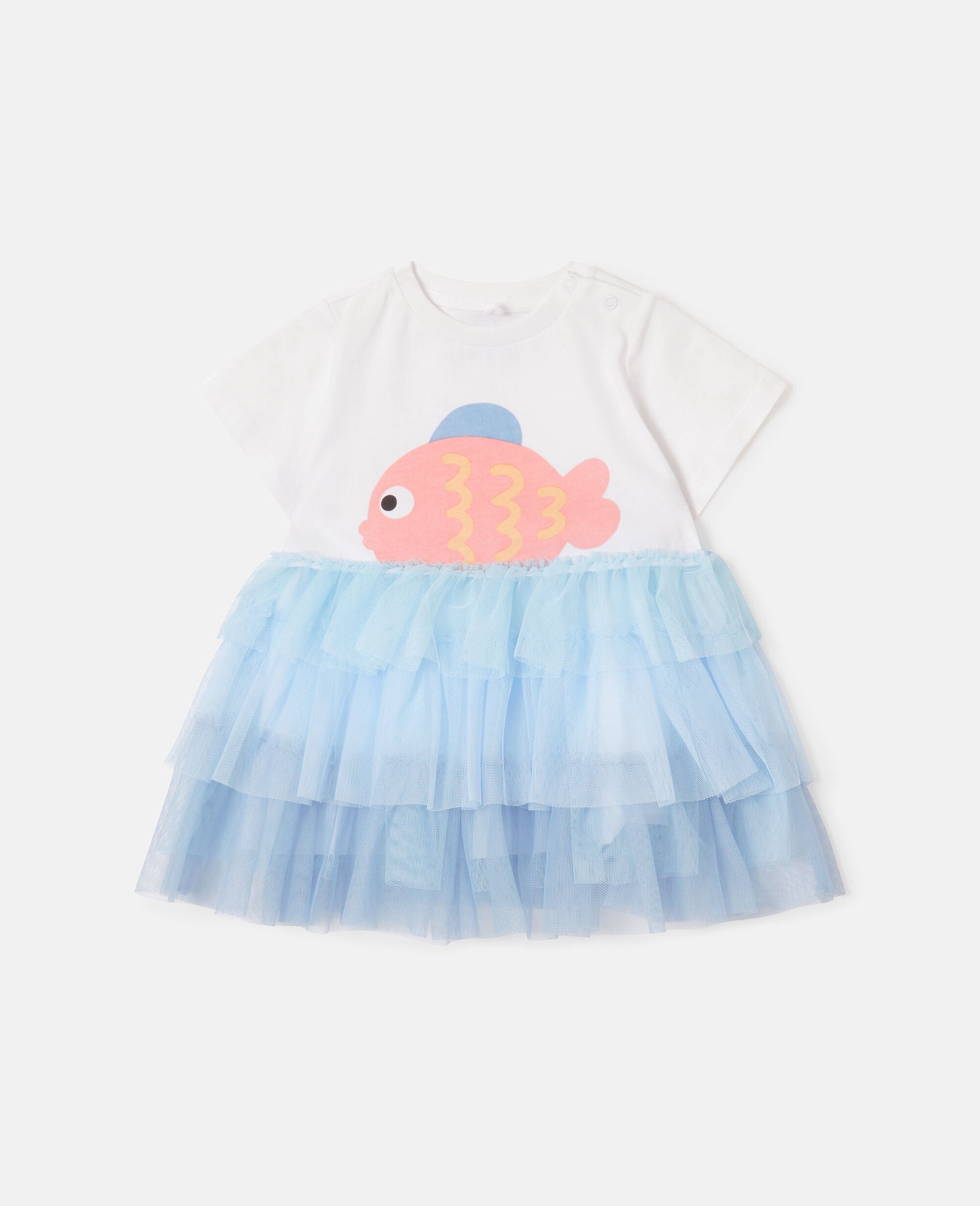 Fish Graphic Tulle Dress