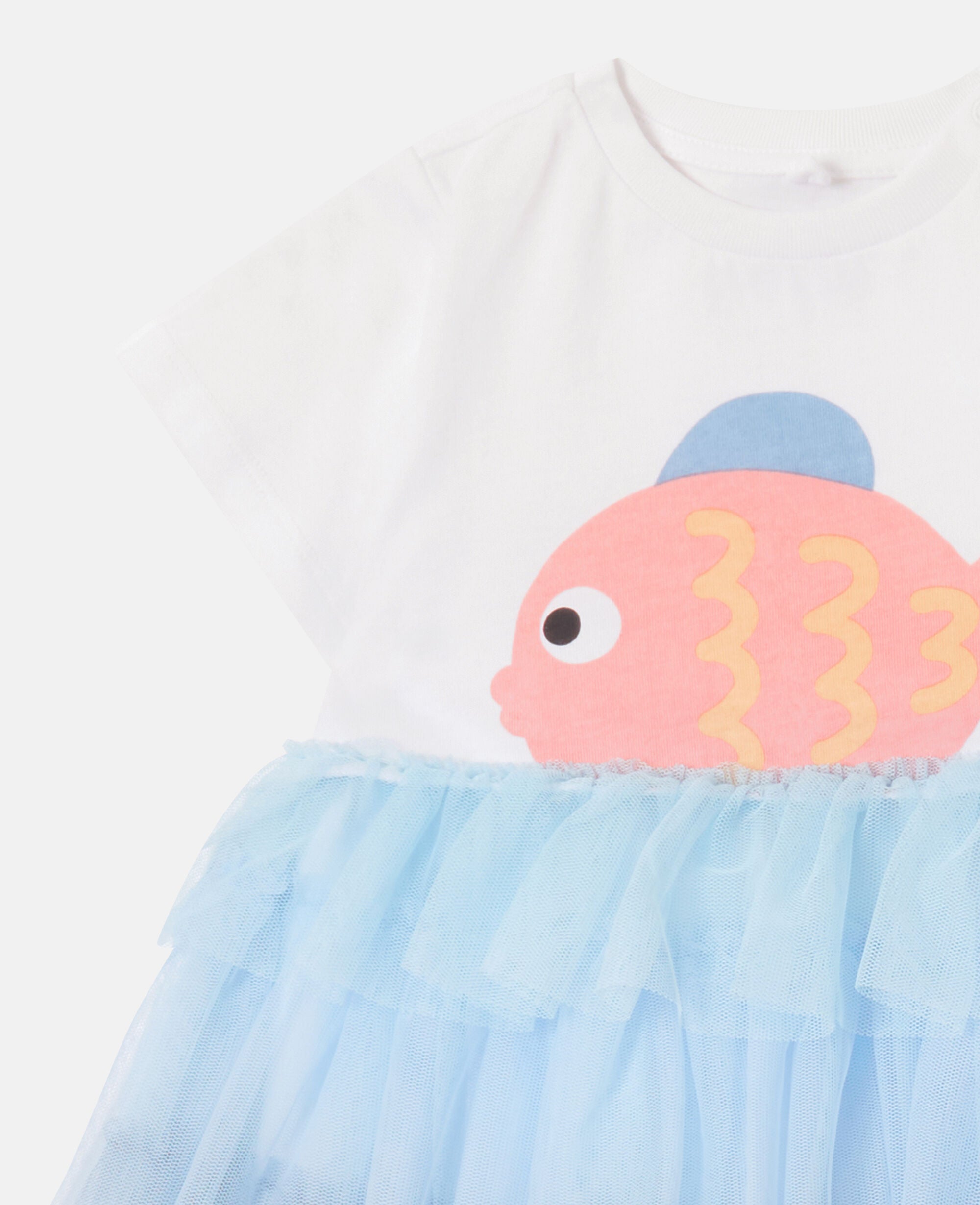 Fish Graphic Tulle Dress