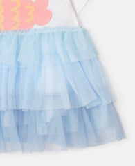 Fish Graphic Tulle Dress