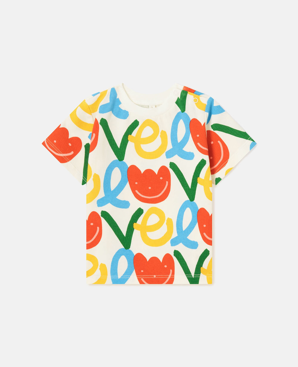 All-Over Love Print T-Shirt