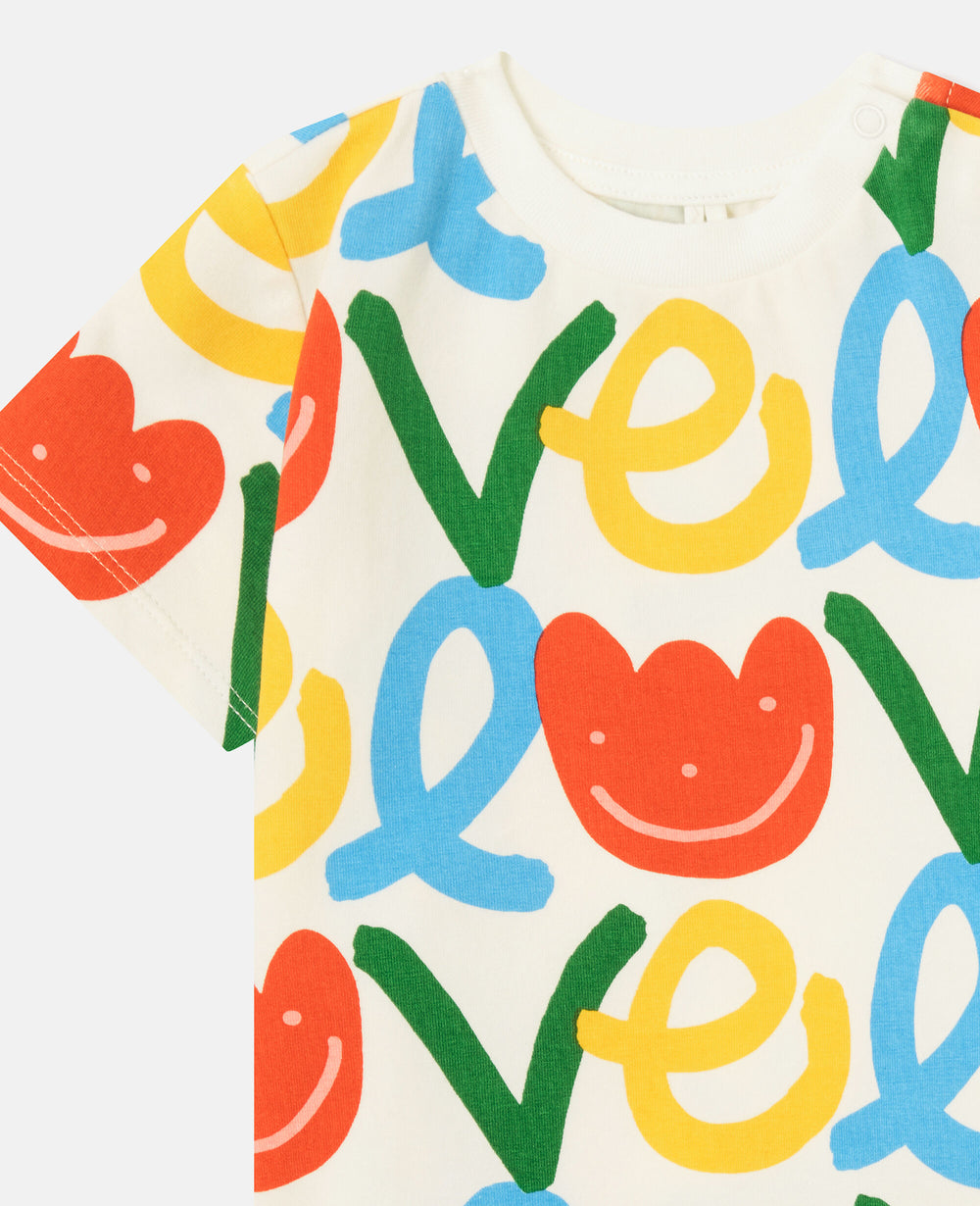 All-Over Love Print T-Shirt