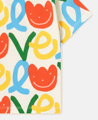 All-Over Love Print T-Shirt