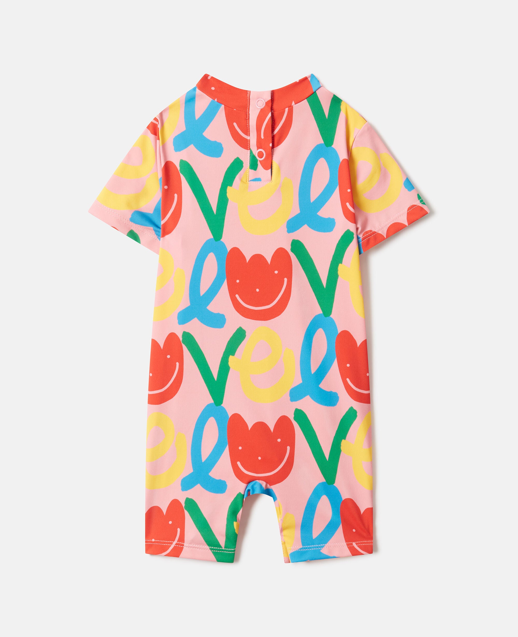 All-Over Love Print Swimsuit