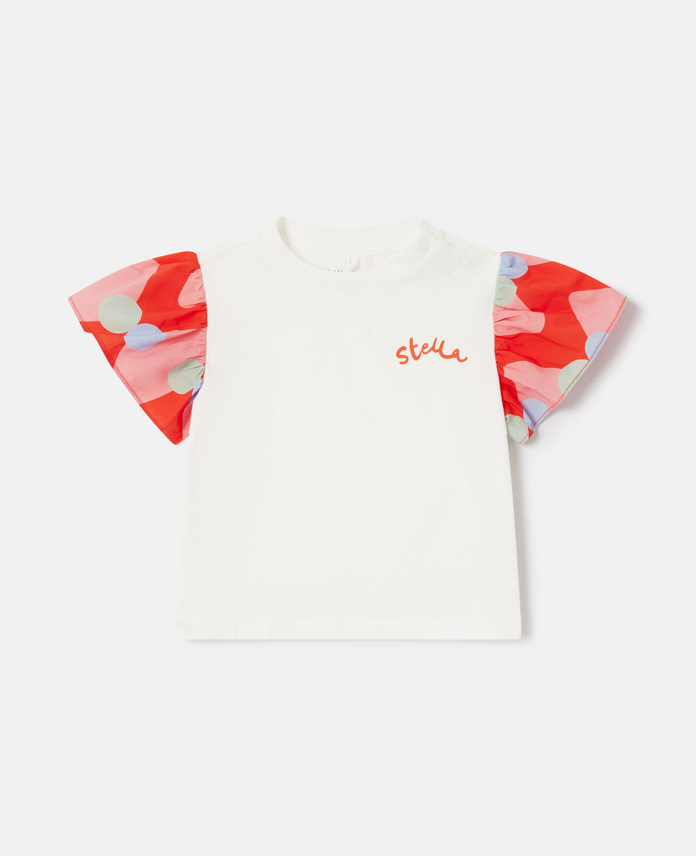 Contrast Sleeve Graphic T-Shirt