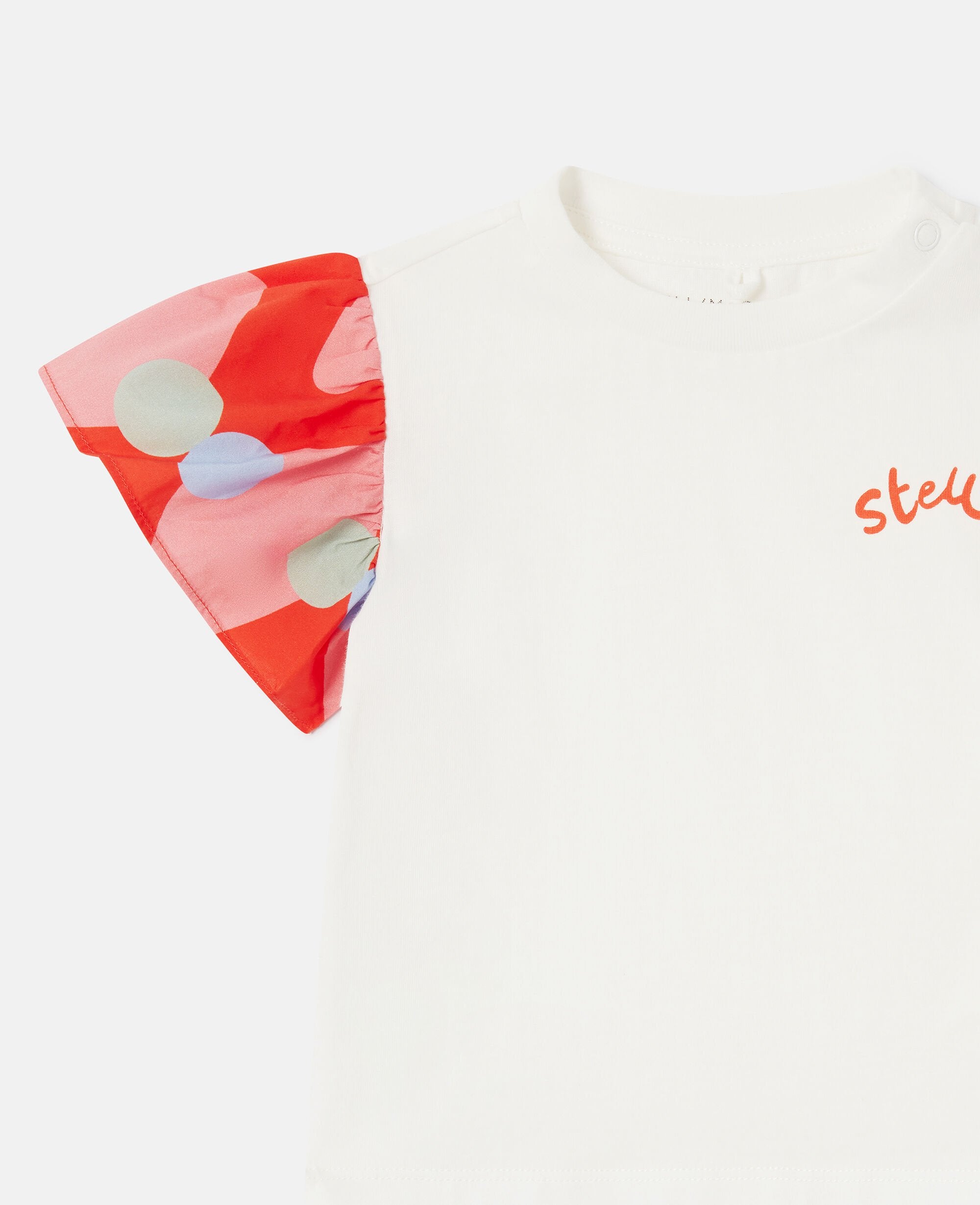 Contrast Sleeve Graphic T-Shirt