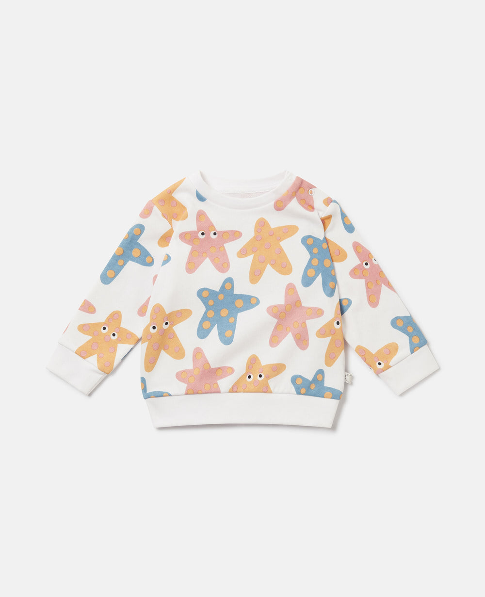 Starfish Print Sweatshirt