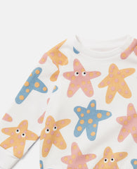 Starfish Print Sweatshirt