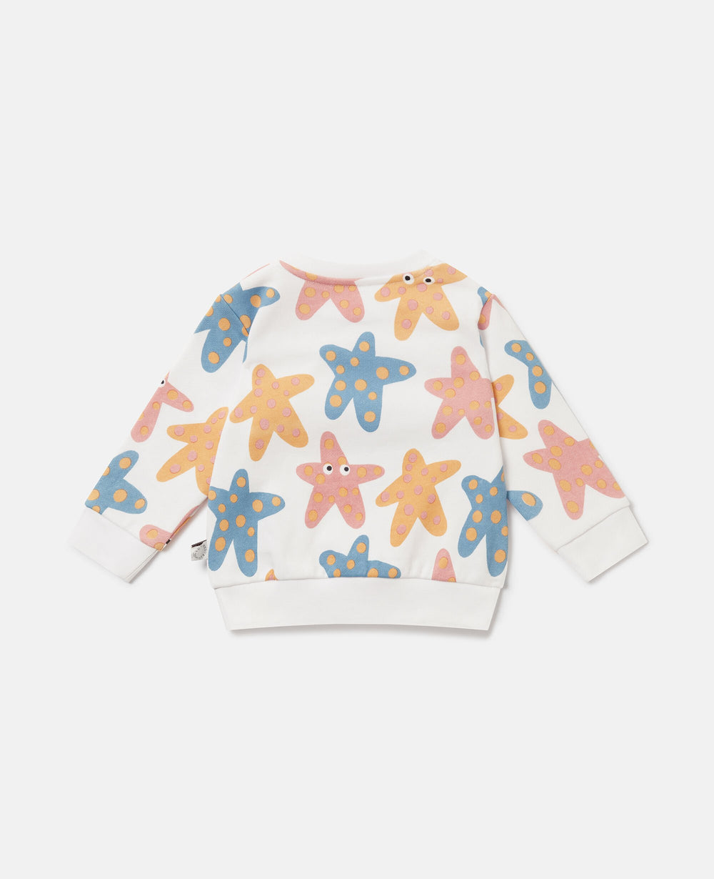 Starfish Print Sweatshirt