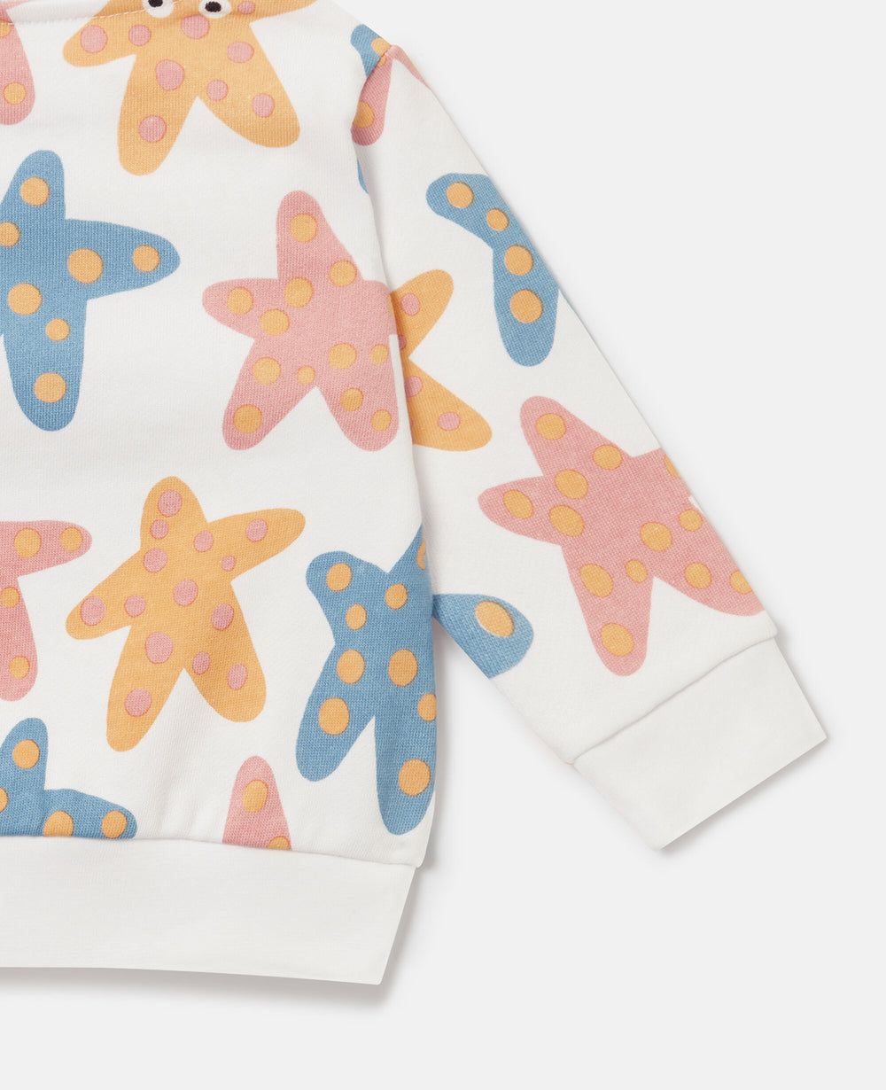 Starfish Print Sweatshirt