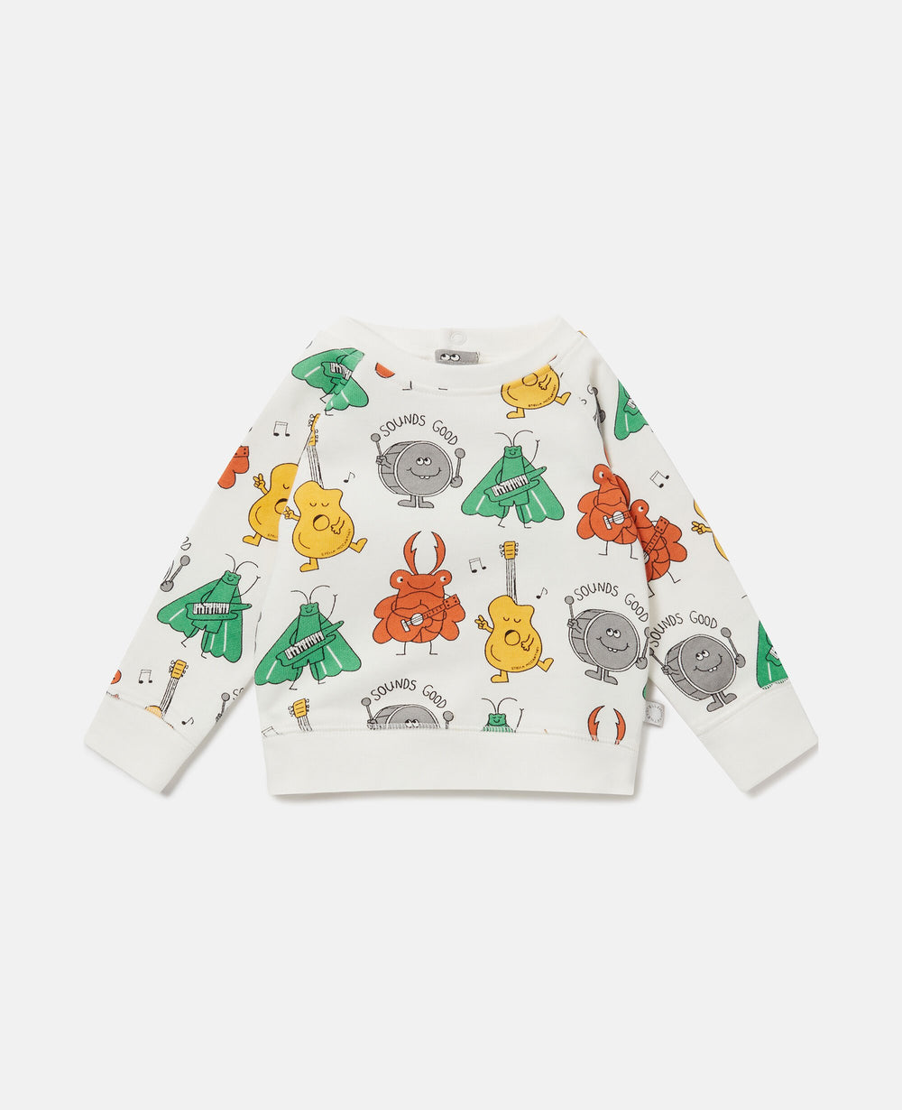 Bug Band Print Sweatshirt