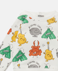 Bug Band Print Sweatshirt