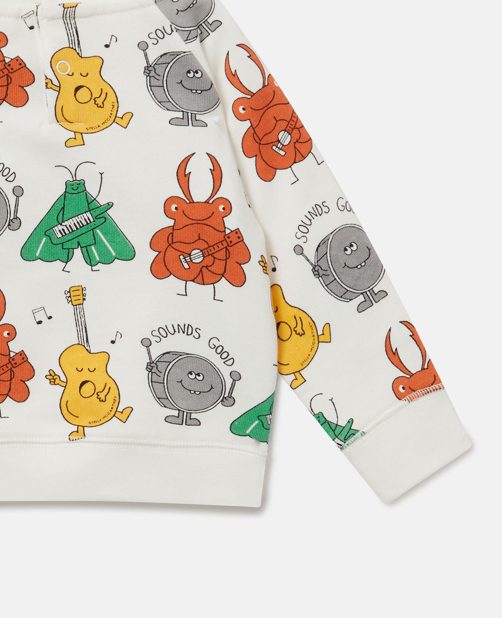 Bug Band Print Sweatshirt