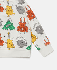 Bug Band Print Sweatshirt