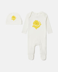 Tennis Ball Graphic Hat And Romper Set