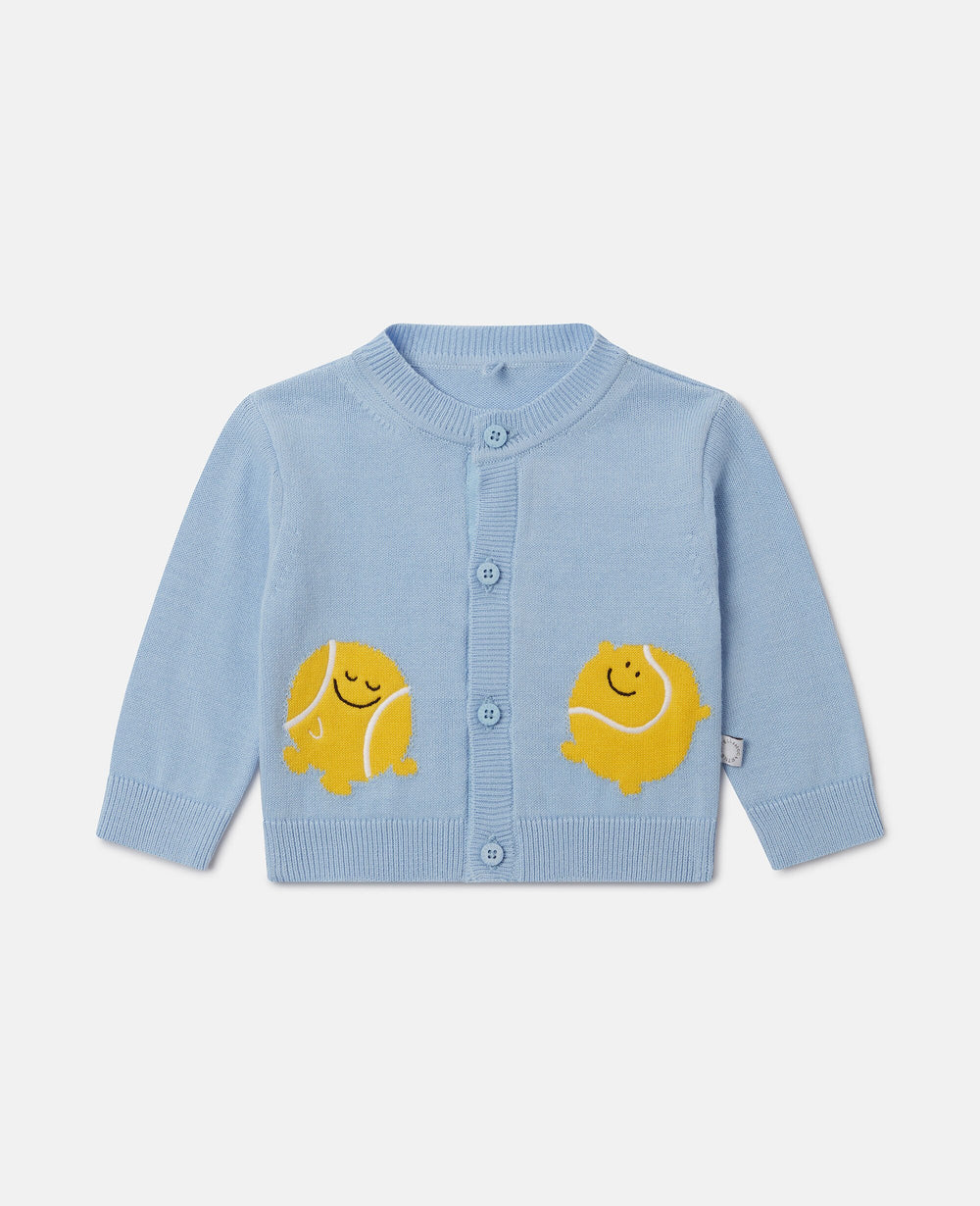 Tennis Ball Appliqué Cardigan