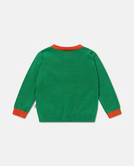Sports Motif Knitted Cardigan