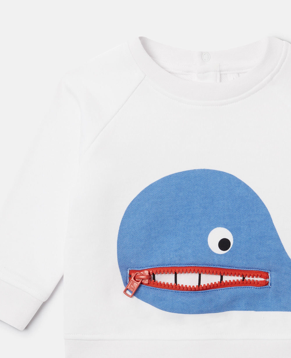 Whale Graphic Long Sleeve Top
