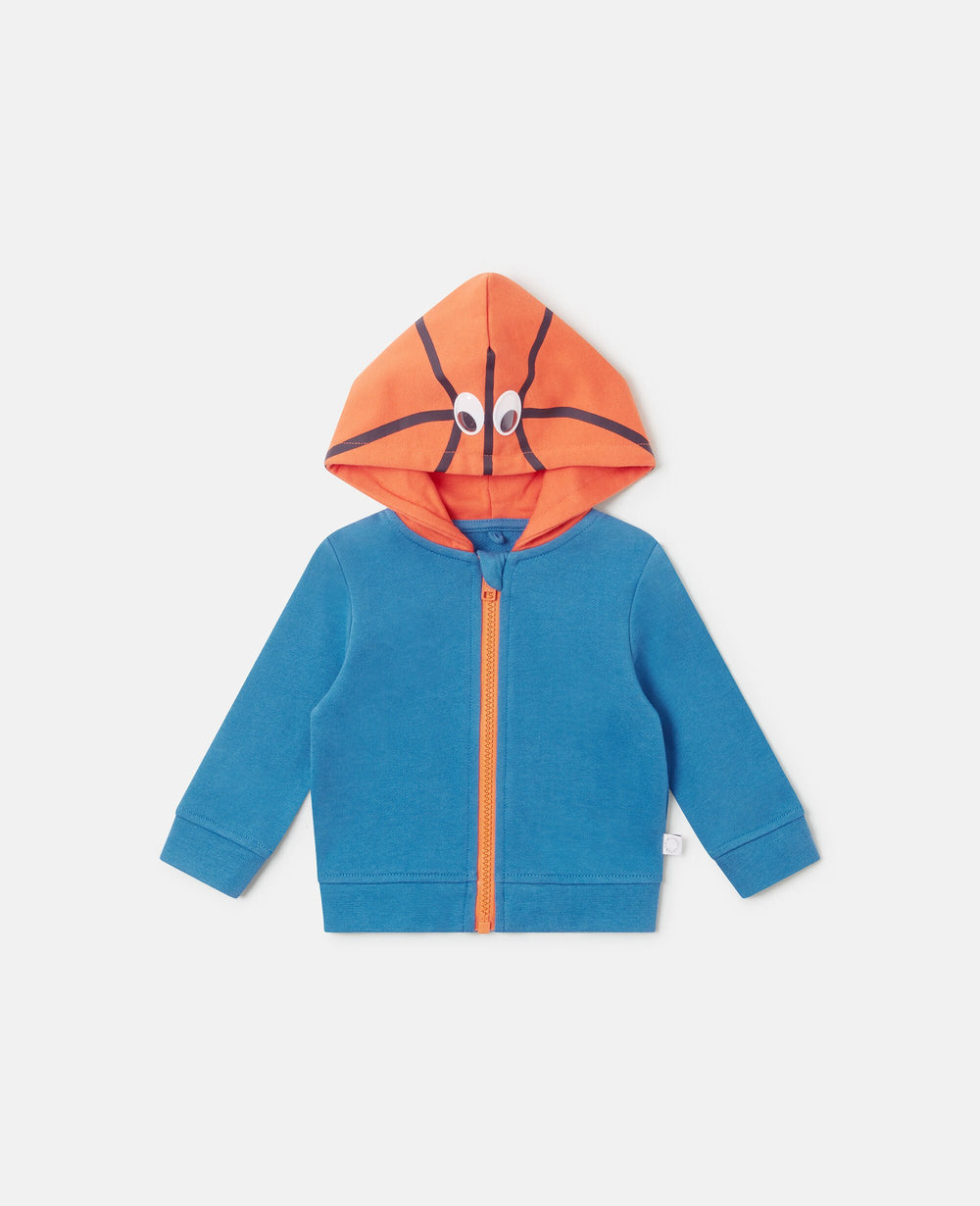 Basketball Hood Zipper Hoodie