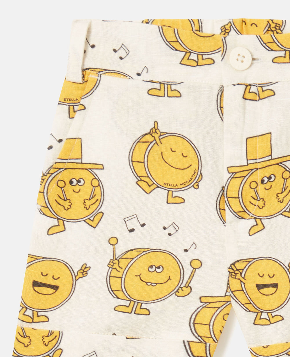 Drum Print Shorts