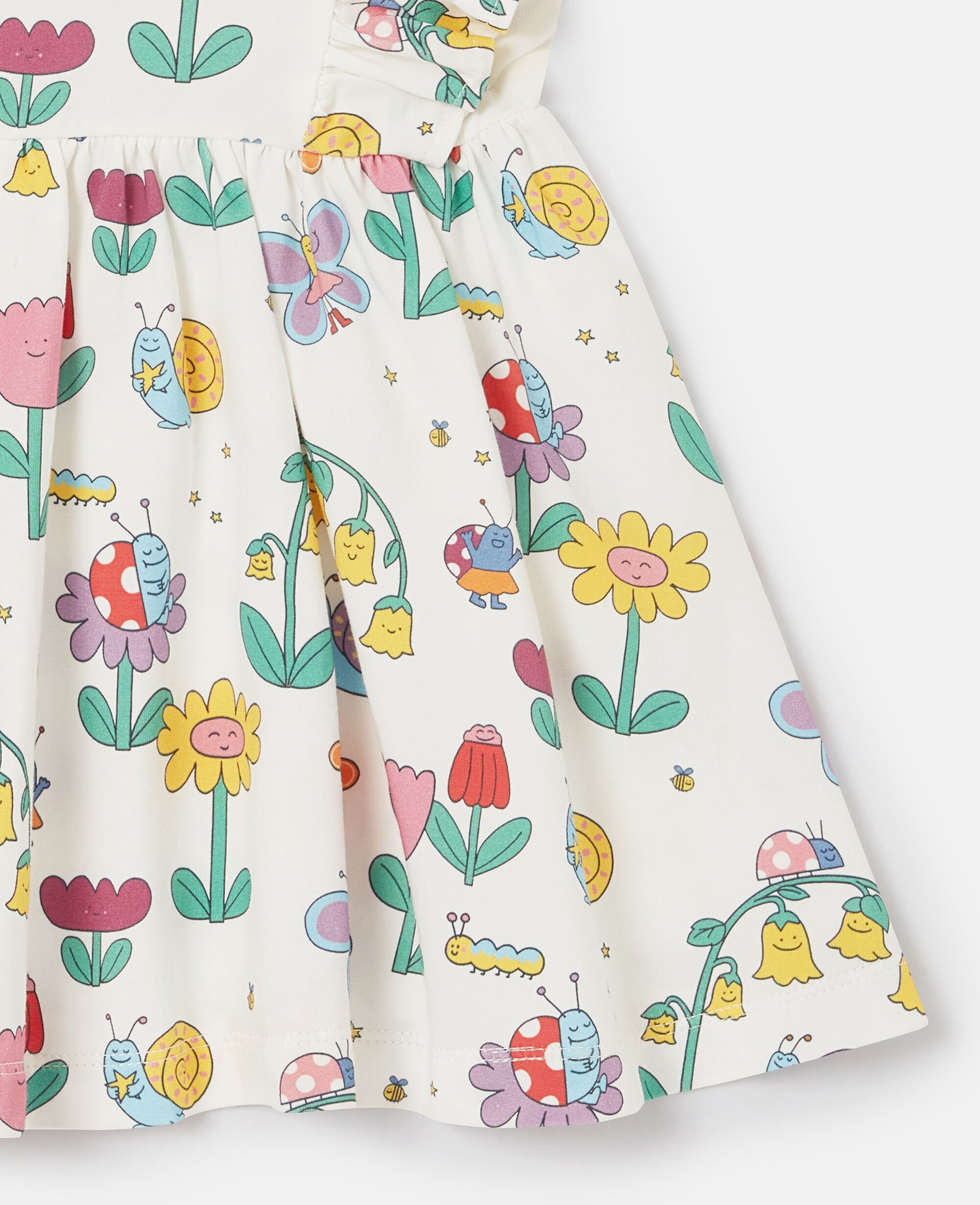 Floral Print Cap-Sleeve Dress