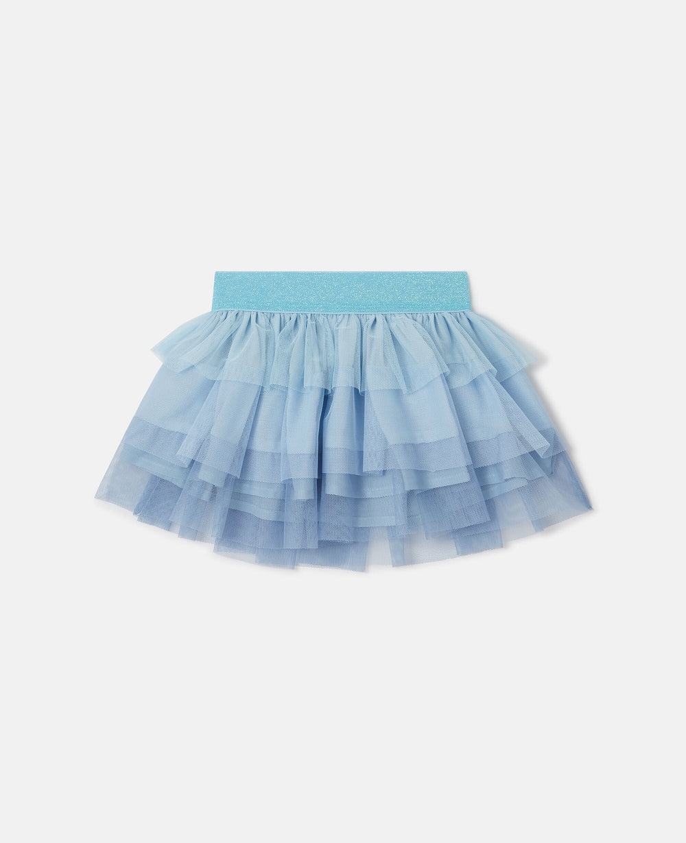 Tiered Tulle Mini Skirt