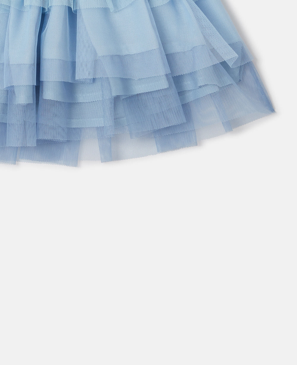 Tiered Tulle Mini Skirt
