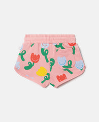 All-Over Floral Jersey Shorts