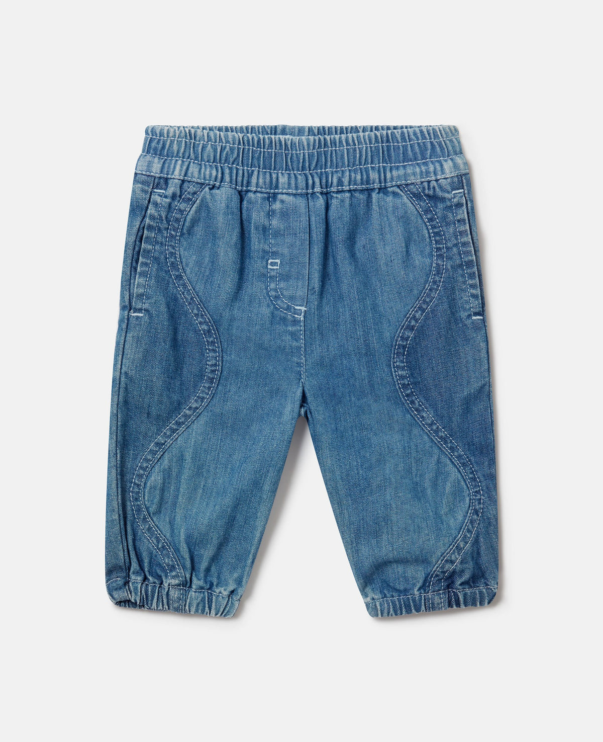 Elasticated Denim Sweatpants