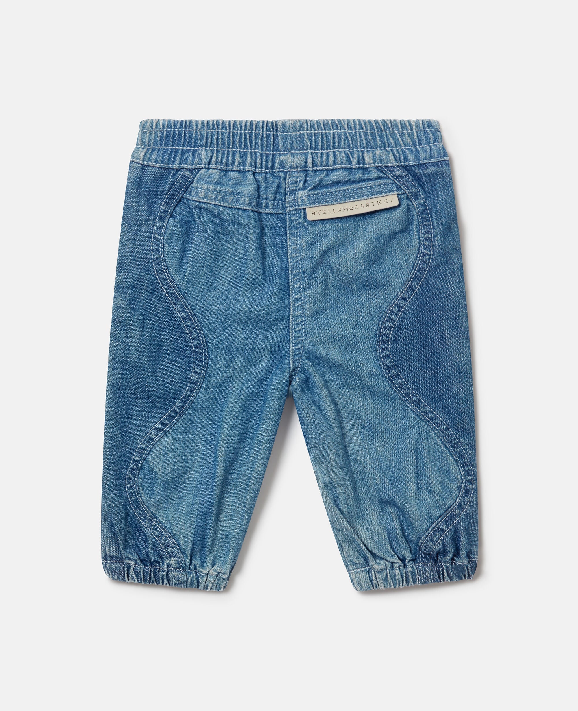 Elasticated Denim Sweatpants